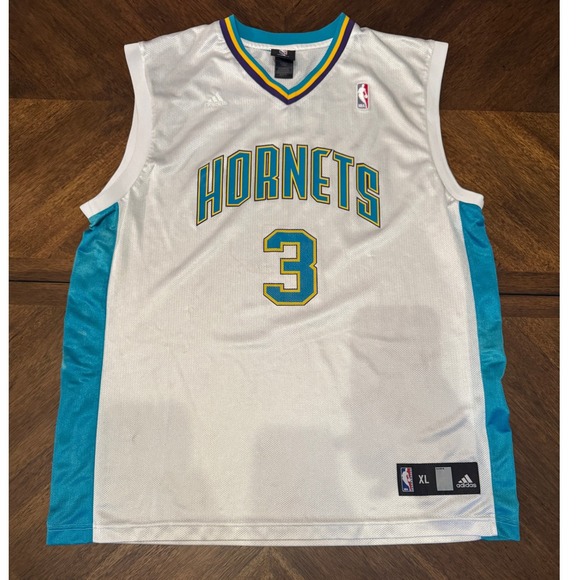Chris Paul Hornets #3 NBA Adidas Jersey XL Throwback Basketball |W1 - Picture 1 of 6